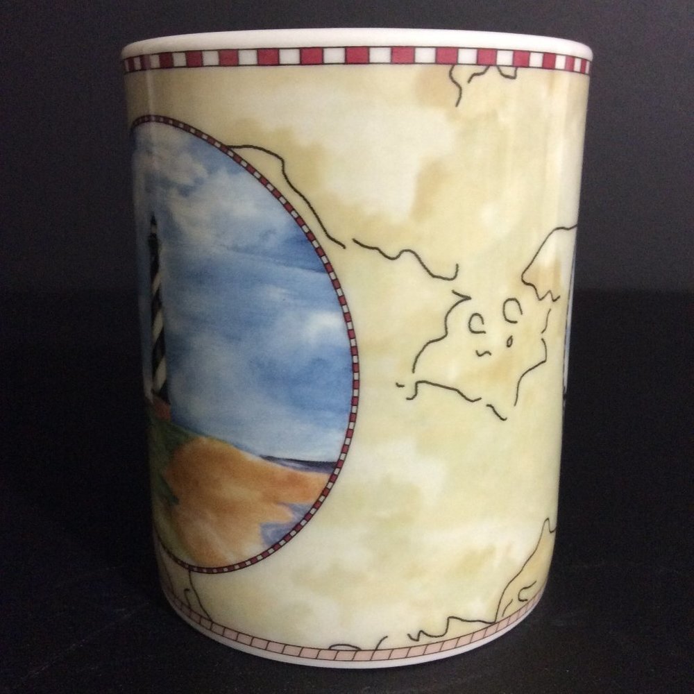 COFFEE Mug Cup and Plate Cape Hatteras Light - Picture 8 of 12